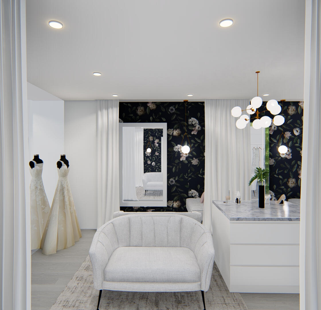 oficina en casa para un ingeniero en sistemas. Moderna, elegante, funcional, cómoda y atractiva. Dicho por el mismo "mira como se ve mi oficina cuando hago reuniones virtuales, eso era lo que yo quería"